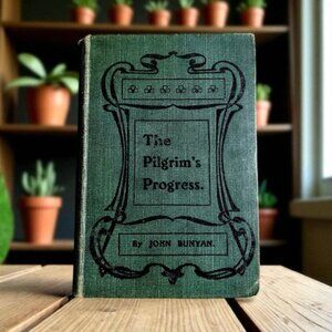 Vintage The Pilgrim's Progress by John Bunyan Hardcover Book William Collins